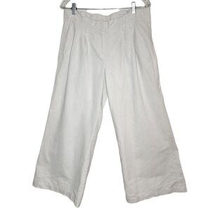 BCBG linen blend wide leg pants.